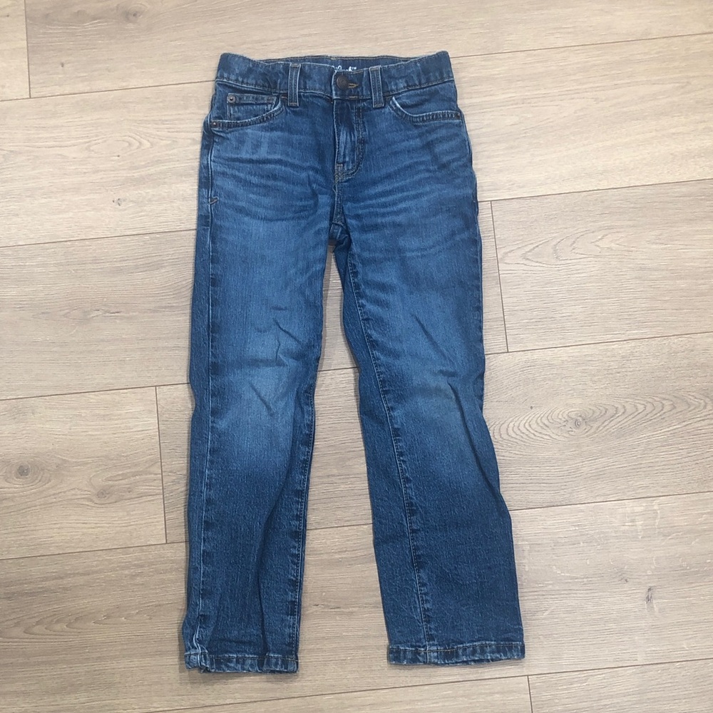 Cat & Jack Boys Size 7 Blue Straight Jeans with stretch waist